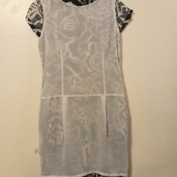 Pendleton Half Zip Dress Black & White GUC Size 4 - Picture 12 of 12